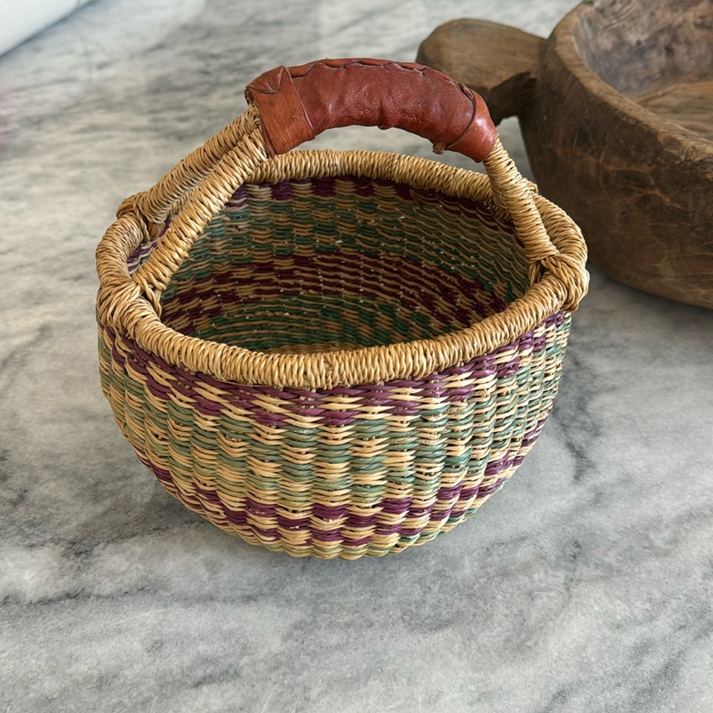 African Handmade Woven Basket Made by Artisans